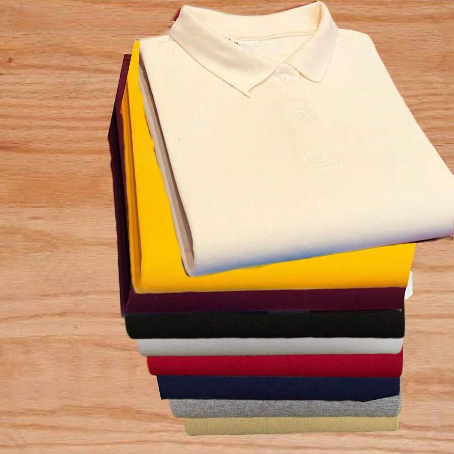 Kit 5 Men's Shirts - Polo - Nhiều màu - Xem 1