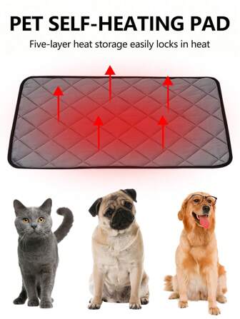 Super Soft Warm Polyester Cat And Dog Thick Thermal Cushion, 5 Layers And Machine Washable, Suitable For Large, Medium And Small Pets
