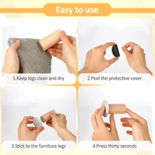 12/24 件圆形自粘式椅子滑轨/家具地板滑轨，用于在地毯和硬质地板上滑动的椅子滑轨，用于家具粘性地毯滑轨的家具移动垫（五种尺寸可供选择）