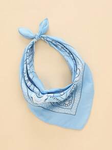 1pc Fashionable Paisley Pattern Scarf, Neckerchief, Headband - Multicolor - View 13