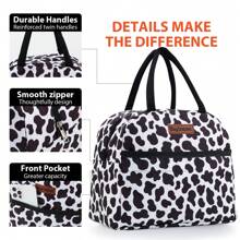 GODWOODS Insulated Black Daisy Lunch Bag For Women Men, Lunch Containers Reusable High Capacity Lunch Tote Bags For For Work Picnic School Bag Lunch Tote Bag Cooler Box Storage Bag Women Cute Lunch Pack Tiffin Bag Small Cartoon For Ladies Kids Women Boy GirlWomanLunch Box BagSchool Supplies Stuff Accessories Bag For School School Accessories School Stuff