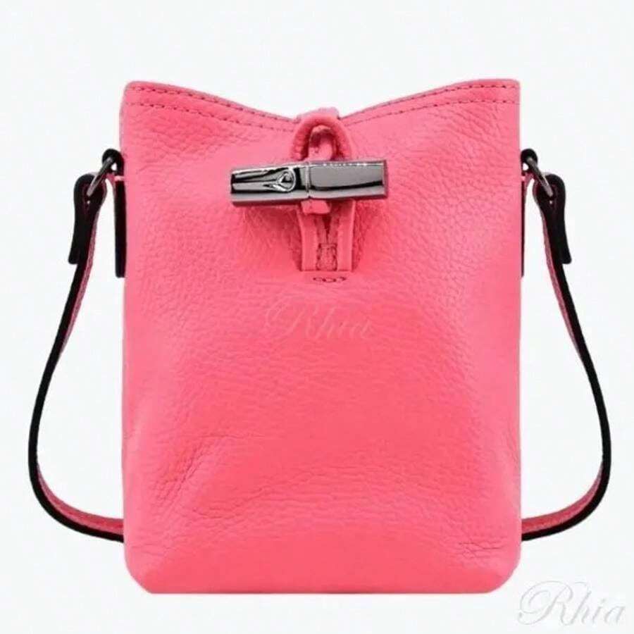 Longchamp Roseau Leather Cross Bag Pink SHEIN USA