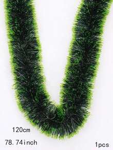 1 قطعة/2 قطعة إكليل كرمة صناعي ، ديكورات شجرة عيد الميلاد الخضراء والبيضاء, أفضل هدايا - أخضر - مشاهدة 4
