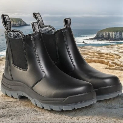 80N05EE Soft Toe 6" Waterproof Men's Work Boots – Non-Slip, Puncture-Proof, Anti-Static Safety Shoes