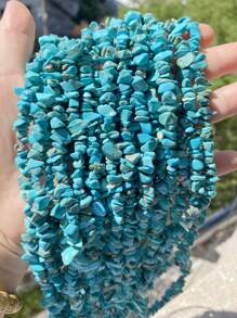 1 Package 100/200pcs Natural Stone Agate Crystal Asymmetrical Semi-Precious Stone With Shaped Loose Beads Perforated Gravel DIY Bracelet Necklace Earrings Jewelry Making Accessories