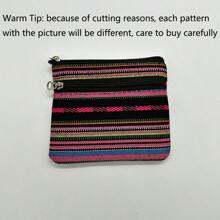 1pc/6pcs Bolsa de moedas minimalista coreana, porta-cartões retrô portátil de tecido, mini bolsa de moedas, fresca e portátil