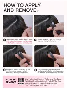 10 Pcs Mini Tape In Hair Extensions Human Hair Color 60 Platinum Blonde 14-22 Inch Remy Human Hair Invisible Tape In Hair Extensions - S60 - View 11