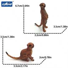 [Certified For Children] Forest Animals Figurines Woodland Animals Model Kit, Miniature Realistic Plastic Wild Forest Animals For Cake Toppers, Birthday Party Favors, Cupcake Toppers, And Kids Birthday Gifts - Multicolor - View 23