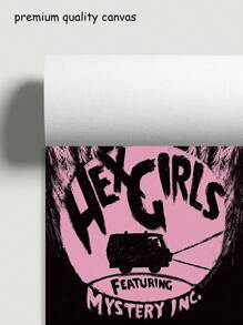 1 件，可选画框，帆布印刷画，现代复古艺术，黑魔法女孩，卡通墙面艺术，房间装饰用品，墙面艺术海报，客厅沙发背景装饰，门厅走廊装饰，家居装饰，卧室装饰，浴室装饰，房间装饰，办公室装饰，学校装饰，艺术礼品，PVC 硬管包装 - 彩色 - 查看 12