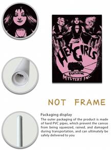 1 件，可选画框，帆布印刷画，现代复古艺术，黑魔法女孩，卡通墙面艺术，房间装饰用品，墙面艺术海报，客厅沙发背景装饰，门厅走廊装饰，家居装饰，卧室装饰，浴室装饰，房间装饰，办公室装饰，学校装饰，艺术礼品，PVC 硬管包装 - 彩色 - 查看 8