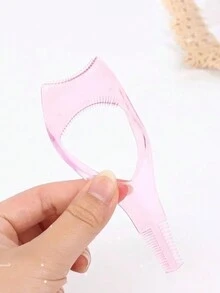 Bộ 3 dụng cụ trang điểm lông mi và phấn mắt 3 trong 1, mỹ phẩm hữu ích và kỳ diệu, lược chải lông mi đen và khuôn bút kẻ mắt tự làm, dụng cụ hỗ trợ bôi cho người mới bắt đầu, dụng cụ hỗ trợ trang điểm bút kẻ mắt và lông mi hoàn hảo có thể tái sử dụng - Nhiều màu - Xem 3