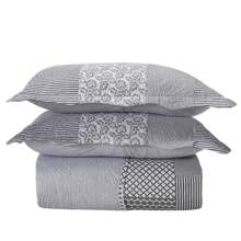 Boutis Ultrasonic Double-Sided 3-Piece Bedspread Kit With Pillowcase - Madrid - View 3