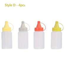 4/8pcs Mini Portable Condiment Bottles - Perfect For On-The-Go Travelers Office Lunch Summer Picnics Camping