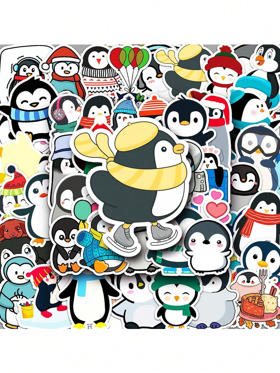 50 miếng dán hình chim cánh cụt, miếng dán chống thấm nước hoạt hình dễ thương cho bình nước, máy tính, sổ tay, hành lý, điện thoại, máy tính xách tay, ván trượt, quà tặng hàng ngày, quà tặng Halloween, quà tặng Giáng sinh, quà tặng sinh nhật! - Nhiều màu - Xem 1