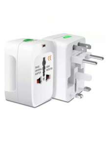 Adaptador de Corriente para Viaje Universal 4 en 1 - Blanco - Ver 2
