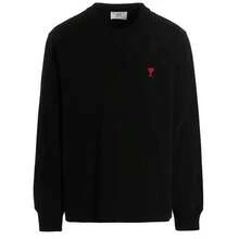AMI Small Heart Logo Sweatshirt Black - màu đen - Xem 1