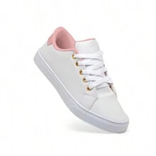 Kit 3 Pairs Women's Casual Basic Sneakers Lightweight Comfortable Soft - 乾枯玫瑰色 - 查看 2