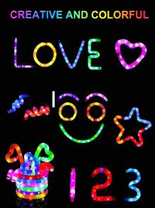 12 pezzi Tubi Pop sollievo per adulti, regali di colore misto casuale, tubi pop macarons, tubi pop luminosi LED grandi, bastoncini luminosi grandi, luminosi al buio, forniture per feste, atmosfera divertente, bastoncini luminosi, Natale