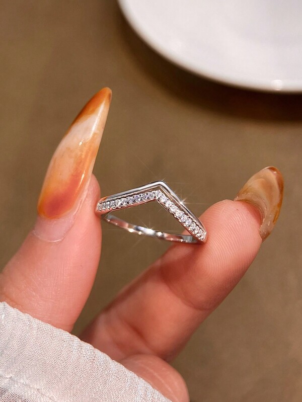 1 pezzo Anello semplice per donna in argento sterling S925 o 925, gioielleria fine da donna, regalo per uso quotidiano