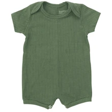 Kit 3 Ribbed Rompers For Baby Boys - Blue - View 2