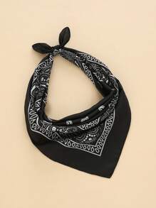 1pc Fashionable Paisley Pattern Scarf, Neckerchief, Headband - Multicolor - View 4