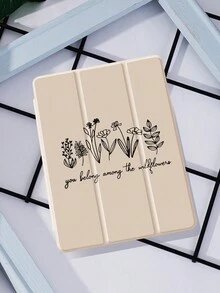 1 Ốp lưng bảo vệ máy tính bảng phẳng họa tiết đường kẻ hoa, tương thích với iPad 10,2 inch, iPad Pro 11 2021/2020/Thế hệ thứ 10, iPad Mini 4/5/6, Samsung Galaxy Tab A8 10,5 inch 2022, Matepad 10,4/Tab, có khe cắm bút cảm ứng, chức năng tự động ngủ/thức - Nhiều màu - Xem 5