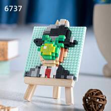 1 Painting Building Blocks, DIY Painting Building Blocks, Starry Sky, Girl, Waves, Mountains, Building Blocks, Birthday Gift, Painting Enthusiasts Desktop Decor, Living Room Decor, Office Desk Ornament - Multicolor - View 16