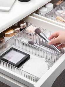 1 hộp đựng đồ trang điểm bằng acrylic có ngăn kéo trong suốt, thích hợp để trang điểm, ngăn kéo, có thể đựng son môi, phấn mắt, mỹ phẩm chăm sóc da, phụ kiện gia đình [Chất liệu acrylic] - Nhiều màu - Xem 8