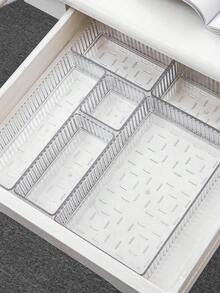 1 hộp đựng đồ trang điểm bằng acrylic có ngăn kéo trong suốt, thích hợp để trang điểm, ngăn kéo, có thể đựng son môi, phấn mắt, mỹ phẩm chăm sóc da, phụ kiện gia đình [Chất liệu acrylic] - Nhiều màu - Xem 9