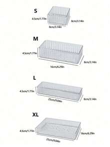 1 hộp đựng đồ trang điểm bằng acrylic có ngăn kéo trong suốt, thích hợp để trang điểm, ngăn kéo, có thể đựng son môi, phấn mắt, mỹ phẩm chăm sóc da, phụ kiện gia đình [Chất liệu acrylic] - Nhiều màu - Xem 3