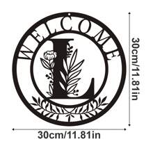 1 tấm kim loại trang trí, mặt dây chuyền nghệ thuật treo tường bằng kim loại thiết kế chữ cái cổ điển, đồ trang trí treo tường, nghệ thuật hình bóng rỗng sáng tạo, trang trí nhà trong nhà, nghệ thuật treo tường cho vườn, đồ thủ công mỹ nghệ bằng kim loại, quà tặng lễ hội, trang trí nhà, trang trí phòng, quà tặng trang trí tường sinh nhật tốt nghiệp - màu đen - Xem 19