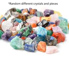 50g/100g/200g/300g Raw Stone Crystal, A Combination Of Crystal Rough Stones, Rose Quartz, Pink Quartz, Citrine, Green Fluorite, Tiger's Eye, Orange Salt, Lapis Lazuli, Crystals Raw Rough Stones With Assorted Varieties, Home Decoration, DIY, Crystal Gifts