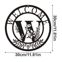 1 tấm kim loại trang trí, mặt dây chuyền nghệ thuật treo tường bằng kim loại thiết kế chữ cái cổ điển, đồ trang trí treo tường, nghệ thuật hình bóng rỗng sáng tạo, trang trí nhà trong nhà, nghệ thuật treo tường cho vườn, đồ thủ công mỹ nghệ bằng kim loại, quà tặng lễ hội, trang trí nhà, trang trí phòng, quà tặng trang trí tường sinh nhật tốt nghiệp - màu đen - Xem 28