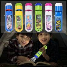 Multi-Functional Children's Projector Bedtime Story Machine With Story Telling, Illumination Pattern Projection And Flashlight Functions