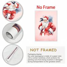 1 件复古圣诞艺术圣诞绘画，可打印圣诞老人圣诞绘画家居装饰，帆布海报装饰，墙壁海报墙艺术装饰壁画，家居装饰，海报艺术，走廊卧室客厅装饰，帆布墙壁海报，卧室客厅走廊装饰 - 彩色 - 查看 6