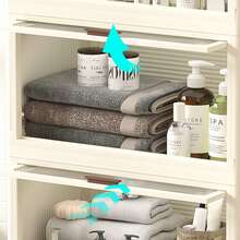 4 层带盖塑料储物箱 78QT，带轮可堆叠储物箱，折叠式储物箱，可折叠储物箱，壁橱整理器和储物架，适用于客厅、办公室、宿舍户外装饰