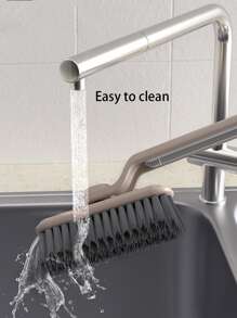 1 pieza Cepillo multifuncional de limpieza para cocina y baño, estropajo para cocina, baño, piso, pared, rincones de 360°, accesorio de baño del hogar, regalo de limpieza para el Día de San Valentín, decoración de baño del hogar, vuelta al cole de verano