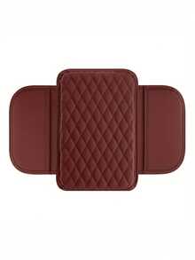 汽车中央控制台扶手套，皮革汽车中央控制台盖垫，带 2 个储物袋，通用中央控制台垫汽车扶手盖储物盒汽车内饰配件 - 彩色 - 查看 6