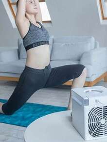 Mini Ar Condicionado Portátil Air Cooler Climatizador Umidificador Com Luz Led Usb