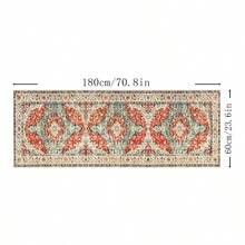 1 件长款走廊/入口地毯，家用室内地毯，客厅和入口垫，可洗仿羊毛地毯 - 彩色 - 查看 13