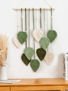 1 cái Dream Catcher họa tiết lá treo trang trí nhà cửa, trang trí nhà cửa, trang trí phòng, trang trí tường - nhiều màu - Xem 11