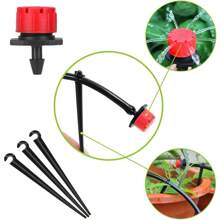 98ft/30m Drip Irrigation Kits-DIY Irrigation System With Adjustable Nozzle,Automatic Micro Irrigation Tubing Kits, Water-Saving Sprinkler System For Greenhouse, Raised Flower Bed, Patio - 黑色 - 查看 3