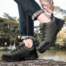 Giày chạy bộ đường dài ngoài trời cho nam mới 2024, đế chống trượt bền, giày thể thao thông thường thoáng khí - màu xanh lá - Xem 6