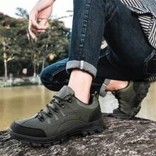 Giày chạy bộ đường dài ngoài trời cho nam mới 2024, đế chống trượt bền, giày thể thao thông thường thoáng khí - màu xanh lá - Xem 7