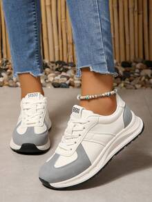 Giày chạy bộ đế mềm chống trượt nhẹ thời trang giảm xóc mẫu mới thu đông 2024 cho nữ - Xám - Xem 4