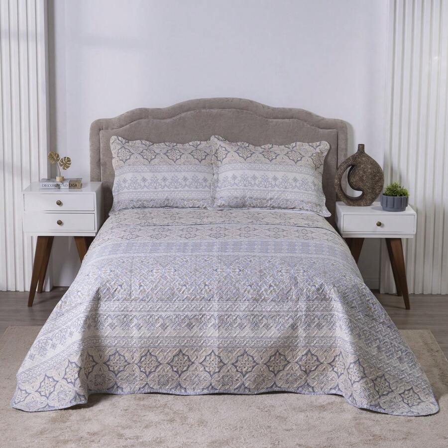 Boutis Ultrasonic Double-Sided 3-Piece Bedspread Kit With Pillowcase - Venice - View 1