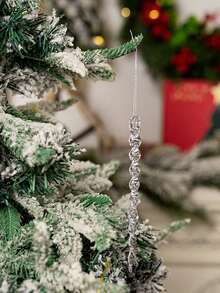 Conjunto de 6/12 pingentes de gelo transparentes para o Natal, pingentes de gelo de acrílico para o Natal, decorações para árvore de Natal, adereços para decoração de janelas em festas de fim de ano, artigos para casa, suprimentos para decoração de Natal, adequados para decoração de festas de casamento, aniversário e outras festas, adereços para criar uma atmosfera natalina, presente de Natal, decoração de Natal, decoração de quarto, decoração para casa - Multicolorido - Ver 9