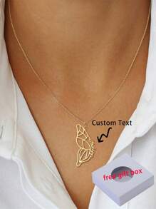 Collar de nombre personalizado, collar de nombre personalizado para mujeres, collar de acero inoxidable con mariposa, regalo de joyería para mujeres