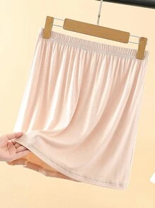 3 Pcs/1 Pc Women's Waist Slimming, Static-Resistant Half Slip Underskirt With Adjustable Elastic Waistband, Multi-Size & Color Options Summer, School Fall, Autumn, Halloween