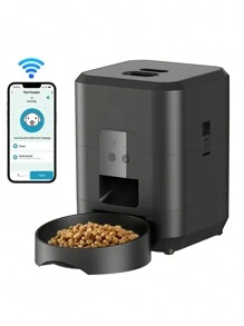 NEW Intelligent Pet Feeder, 67.6 Oz Food Capacity, 0.53 Gallon, Automatic Timed Dog/Cat Feeder With Stainless Steel Bowl, Programmable By Button Or APP/WiFi (Upgraded Model)